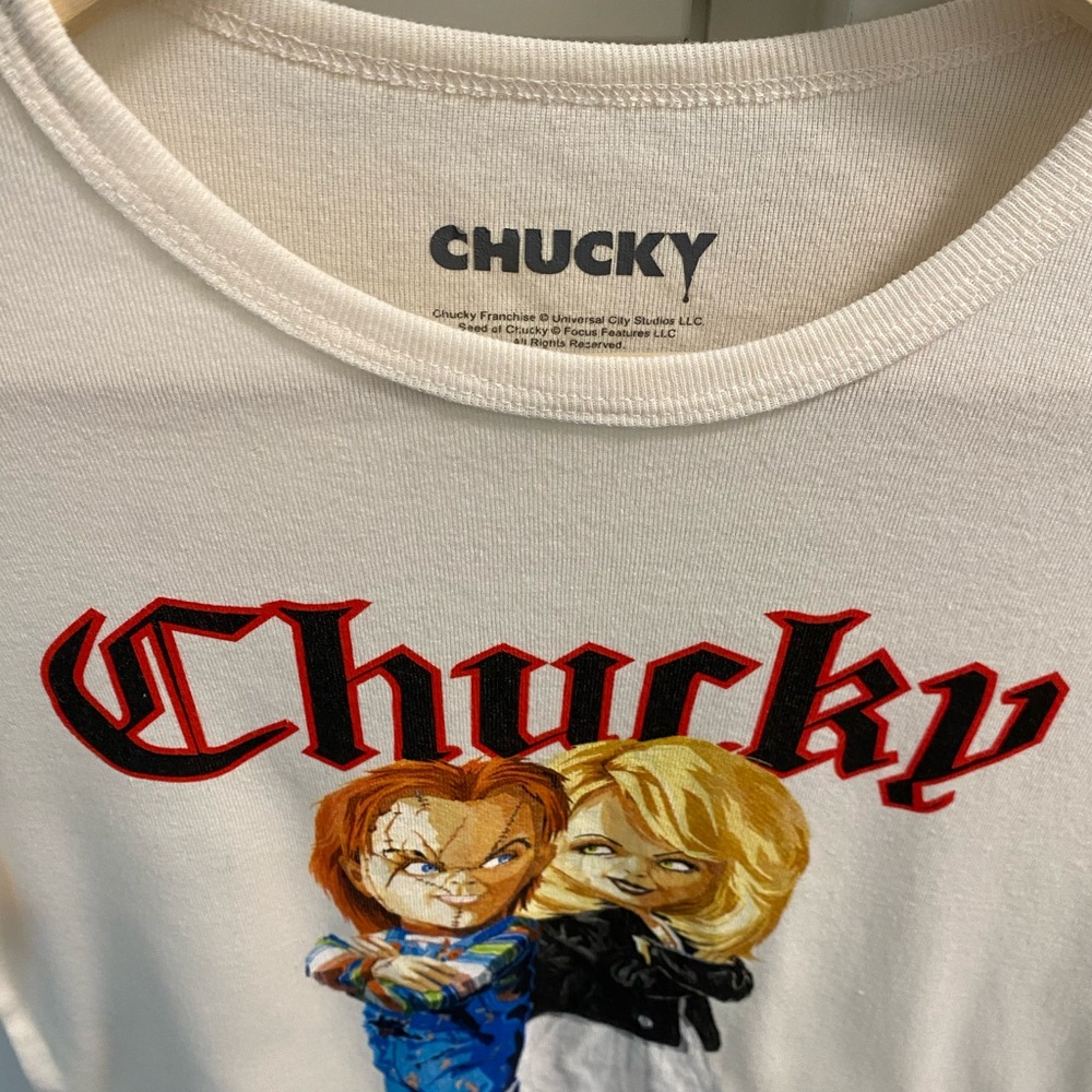 Chucky Women’s Baby Tee - Picture 3 of 4